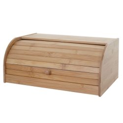 Brdkasse i bambus - brdboks med skydelg - brd opbevaring 17x40x28 cm