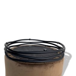 Puf - brun Ekko puf F1 model - Ekko velour puf fra OBUZI