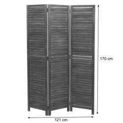 Rumdeler i tr� - antik vintage brun sk�rmv�g/foldev�g 170 x 120 cm