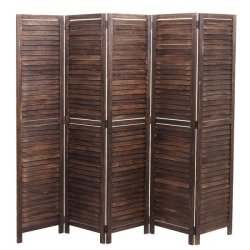 Rumdeler i tr� - antik vintage brun sk�rmv�g/foldev�g 170 x 200 cm