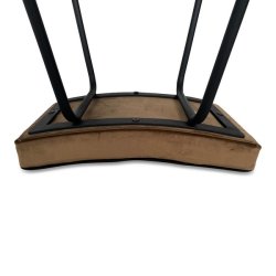 Barstol - brun velour barstol - Ekko A1 model fra OBUZI