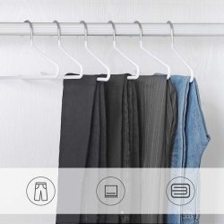 Bukseb�jler - 20 stk �bne skridsikre b�jler til bukser - hvid