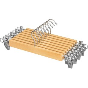 Buksebjler i tr - justerbare 8-pak bukseklemme bjler - 34 cm