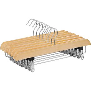 Buksebjler i tr - justerbare 8-pak bukseklemme bjler - 35,5 cm