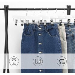 Buksebjler i tr - justerbare 8-pak bukseklemme bjler - 35,5 cm