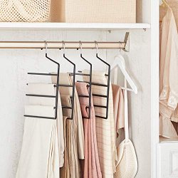 Buksebjler - sampak p 4 stk skridsikre bjler til 5 bukser - sort