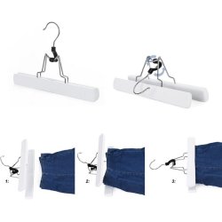 Buksebjler i tr - 12 stk bukseklemme bjler med filt - 25 cm