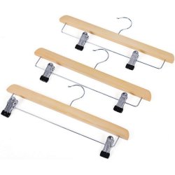 Buksebjler i tr - justerbare 8-pak bukseklemme bjler - 35,5 cm