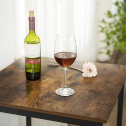 Barbord - hjbord i industrielt design - rustik brun 60x60x90