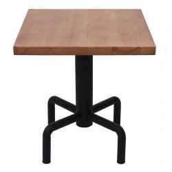 Firkantet cafebord - bistrobord 73x70x70cm - brunt trbord