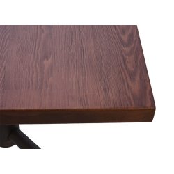 Firkantet cafebord - bistrobord 73x70x70cm - mrkebrunt trbord