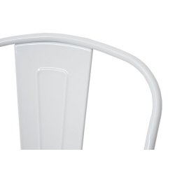 Cafestol med trsde - hvid stabelbar bistro stol og spisestol