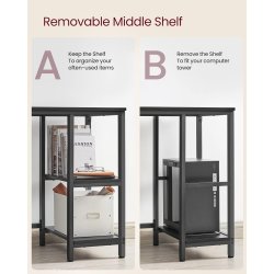 Hj�rneskrivebord - L-formet skrivebord - sort 138 x 138 x 76