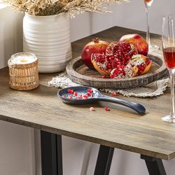 Spisebord med skamler, industrielt hjbord, brun 80x80x88