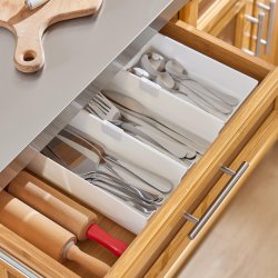 Kkken p hjul, kkkenvogn med skuffer, brun 115x46-71x92