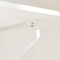 Klapbord - kompakt multifunktionelt bord til sm rum - hvid