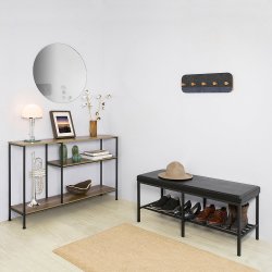 Konsolbord - slankt sidebord - smalt entrbord - mrkebrun 120x30x80