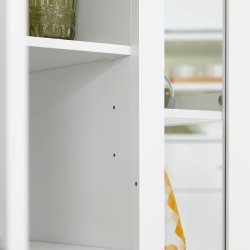 Kkkenvogn p hjul, rullebord og kkken, hvid 60 x 40 x 90cm