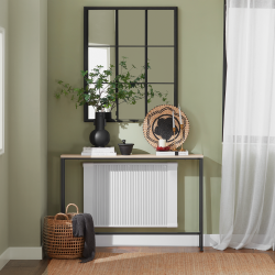 Konsolbord, sidebord til entre og stue, lysebrun 120x20x80