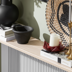 Konsolbord, sidebord til entre og stue, lysebrun 120x20x80