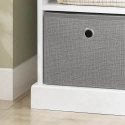 B�nk med siddehynde - siddeb�nk med 5 opbevaringsrum - hvid