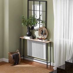 Konsolbord, sidebord til entre og stue, lysebrun 120x20x80