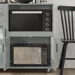 Kkkenvogn p hjul, kkkenskab med skabe, gr 89x40x89