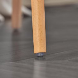 Barstole st af 2 stk, fodsttte og rygln, gr 42x42x92 cm