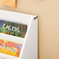 Brnebogreol, brne bogreol med hylder, rum - hvid 68x30x68