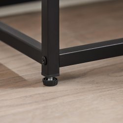 Konsolbord, smalt bord, h�rdet glas, gr� betonlook, 81x35x78