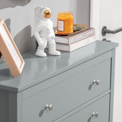 Skoskab med skuffe og rum til sko til entre, gr� 80x25x108