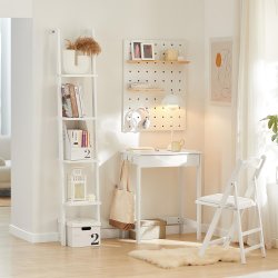 Kompakt skrivebord med skuffe til hjemmekontoret, hvid 60x40