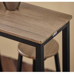 Barbord med 4 stole, komplet spisegruppe til k�kken - brun