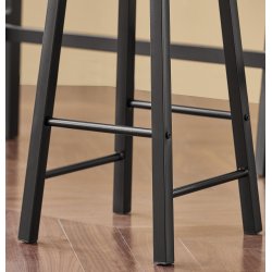 Barbord med 4 stole, komplet spisegruppe til k�kken - brun