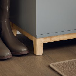 Skob�nk m. opbevaring, siddeb�nk og entreb�nk til entr�, gr�