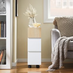 Rullevogn med opbevaringsrum, natbord, sengebord og sidebord