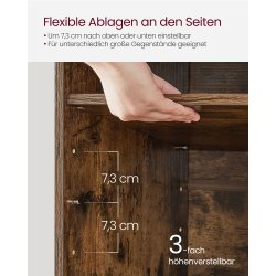 Skobnk - siddebnk med skohylder - entrebnk med skorum - rustik brun