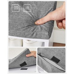 Skobnk - siddebnk med skohylder - entrebnk med skorum - hvid