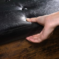 Skobnk med skohylde  - siddebnk med opbevaring - rustik brun