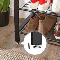 Garderobestativ med knagerkker og bjlestang - gr beige