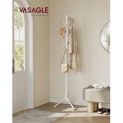 Stumtjener i tr� - frakke stativ til entre - beige 47x47x175