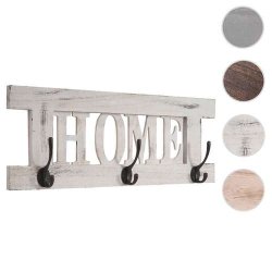 Knagerkke Home med 3 knager - antik hvid knagerkke - entrembel