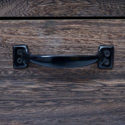 Skoskab med 2 skuffer 100 x 60 x 24 cm - brun skoreol til skoopbevaring