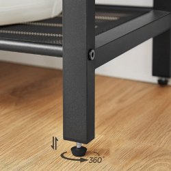 Skoreol med hylder til sko - reol med skohylder - rustik brun