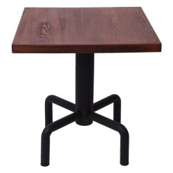 Firkantet cafebord - bistrobord 73x70x70cm - mrkebrunt trbord