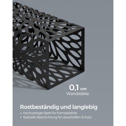 Paraplyholder med kroge og drypbakke - sort paraplystativ