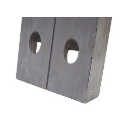 Vinreol til 20 flasker  - vghngt rustik flaskehylde i grt tr