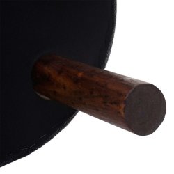 Skammel - taburet og fodskammel - antracit gr stof H38 x 42 cm