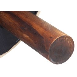 Skammel - taburet og fodskammel - creme kunstlder H38 x 42 cm