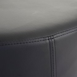 Skammel - taburet og fodskammel - sort kunstlder H38 x 42 cm